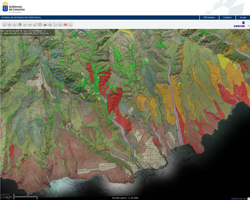 Muestra Mapas Temáticos Grafcan